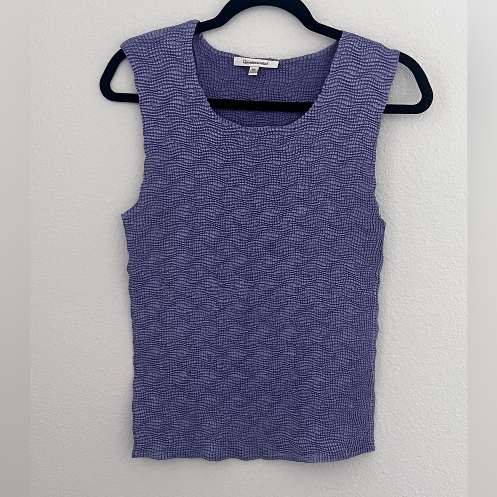 Quintessential Purple Popcorn Tank Top Size X Large